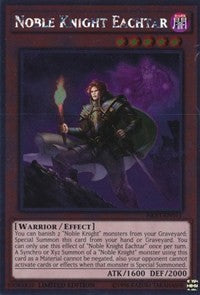 Noble Knight Eachtar [NKRT-EN011] Platinum Rare | Fandemonia Ltd