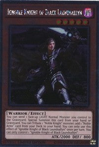 Ignoble Knight of Black Laundsallyn [NKRT-EN005] Platinum Rare | Fandemonia Ltd