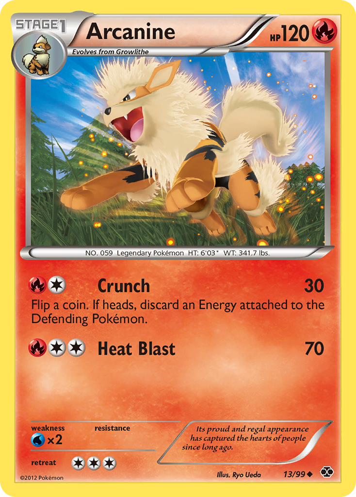 Arcanine (13/99) [Black & White: Next Destinies] | Fandemonia Ltd