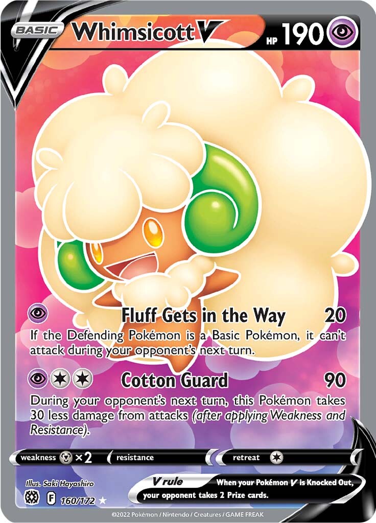 Whimsicott V (160/172) [Sword & Shield: Brilliant Stars] | Fandemonia Ltd