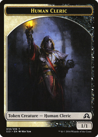 Human Cleric Token [Shadows over Innistrad Tokens] | Fandemonia Ltd