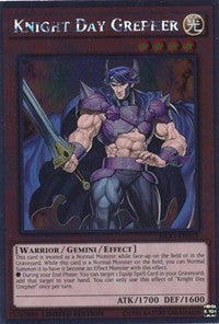 Knight Day Grepher [NKRT-EN015] Platinum Rare | Fandemonia Ltd