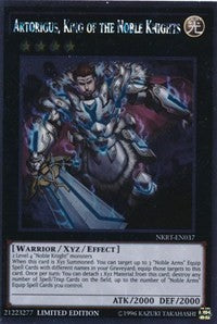 Artorigus, King of the Noble Knights [NKRT-EN037] Platinum Rare | Fandemonia Ltd