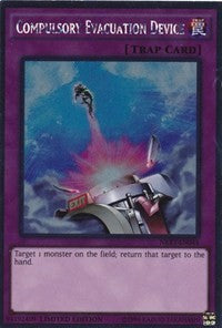 Compulsory Evacuation Device [NKRT-EN044] Platinum Rare | Fandemonia Ltd