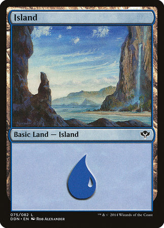 Island (75) [Duel Decks: Speed vs. Cunning] | Fandemonia Ltd