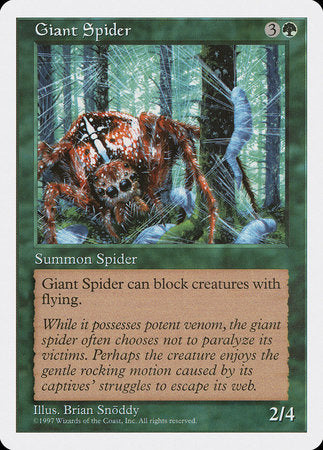 Giant Spider [Fifth Edition] | Fandemonia Ltd