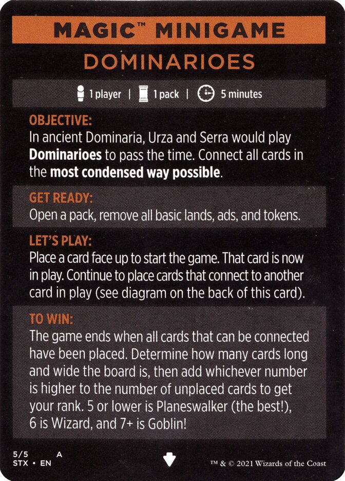 Dominarioes (Magic Minigame) [Strixhaven: School of Mages Minigame] | Fandemonia Ltd