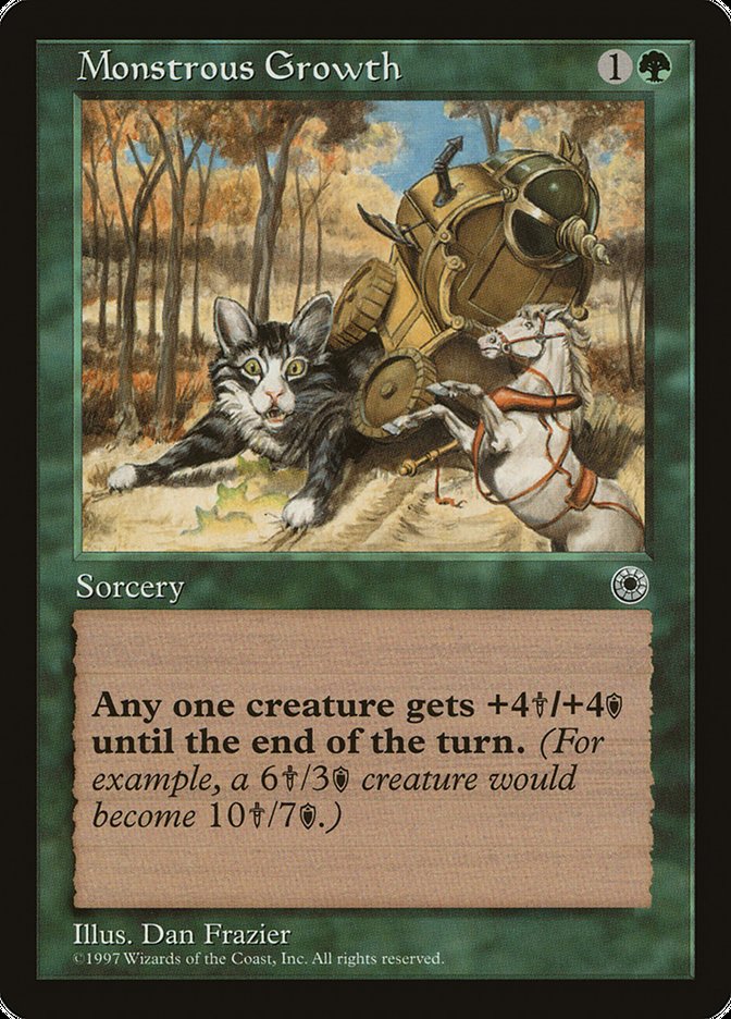 Monstrous Growth (No Flavor Text) [Portal] | Fandemonia Ltd