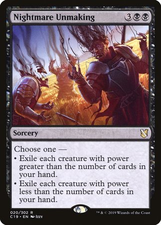 Nightmare Unmaking [Commander 2019] | Fandemonia Ltd