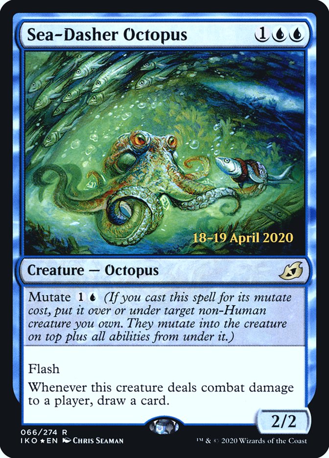 Sea-Dasher Octopus  [Ikoria: Lair of Behemoths Prerelease Promos] | Fandemonia Ltd