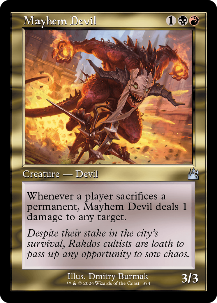 Mayhem Devil (Retro Frame) [Ravnica Remastered] | Fandemonia Ltd