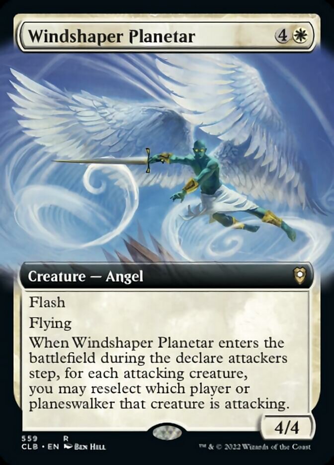 Windshaper Planetar (Extended Art) [Commander Legends: Battle for Baldur's Gate] | Fandemonia Ltd