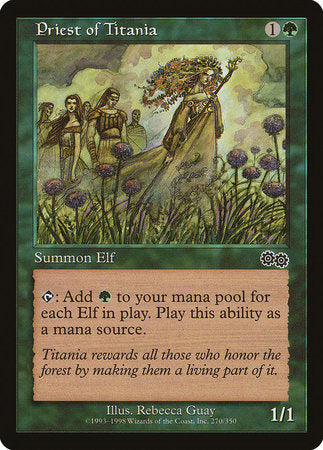 Priest of Titania [Urza's Saga] | Fandemonia Ltd