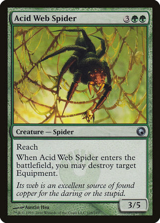 Acid Web Spider [Scars of Mirrodin] | Fandemonia Ltd