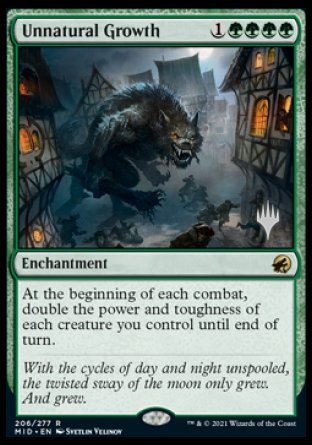 Unnatural Growth (Promo Pack) [Innistrad: Midnight Hunt Promos] | Fandemonia Ltd