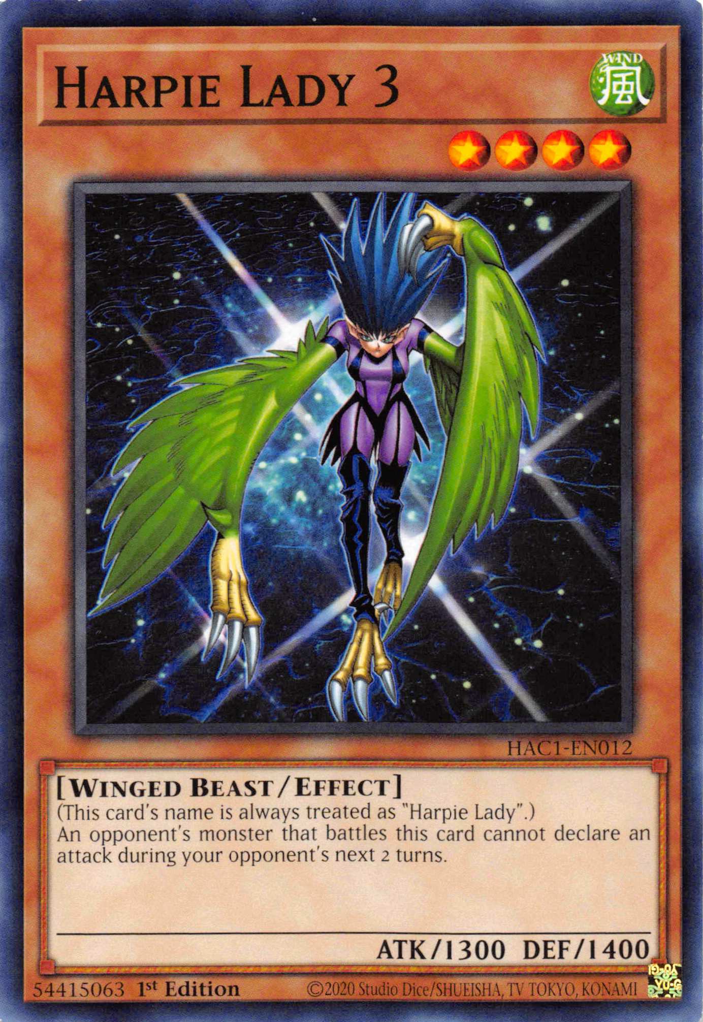 Harpie Lady 3 [HAC1-EN012] Common | Fandemonia Ltd