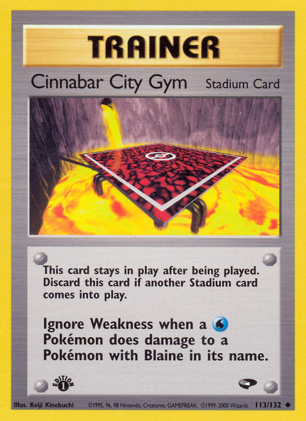 Cinnabar City Gym (113/132) [Gym Challenge 1st Edition] | Fandemonia Ltd