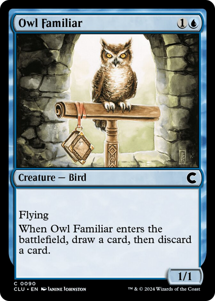 Owl Familiar [Ravnica: Clue Edition] | Fandemonia Ltd