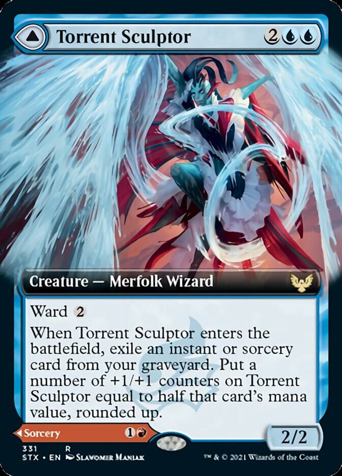 Torrent Sculptor // Flamethrower Sonata (Extended) [Strixhaven: School of Mages] | Fandemonia Ltd