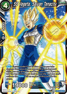 SS Vegeta, Saiyan Tenacity (Rare) [BT13-039] | Fandemonia Ltd