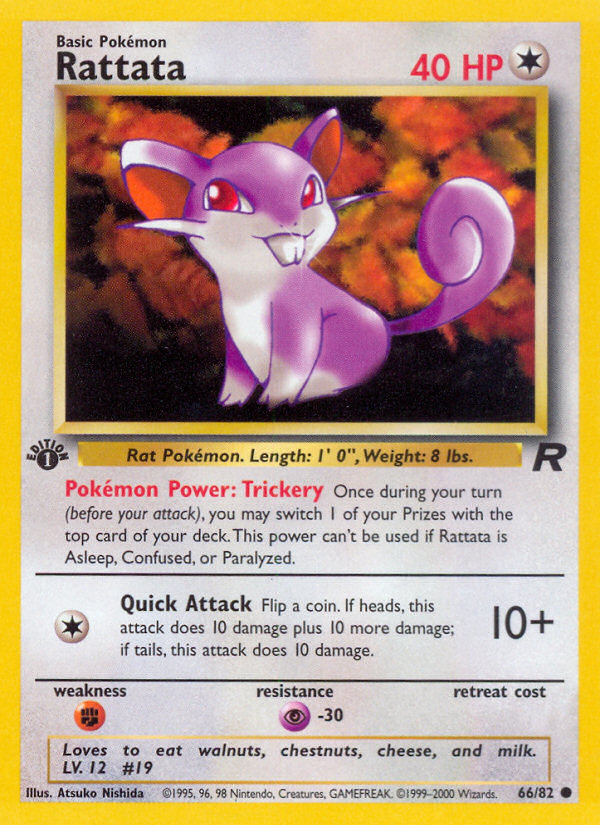 Rattata (66/82) [Team Rocket 1st Edition] | Fandemonia Ltd
