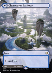 Clearwater Pathway // Murkwater Pathway (Borderless) [Zendikar Rising] | Fandemonia Ltd