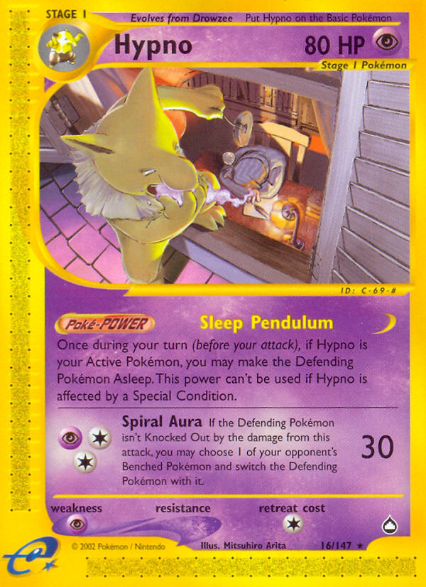 Hypno (16/147) [Aquapolis] | Fandemonia Ltd