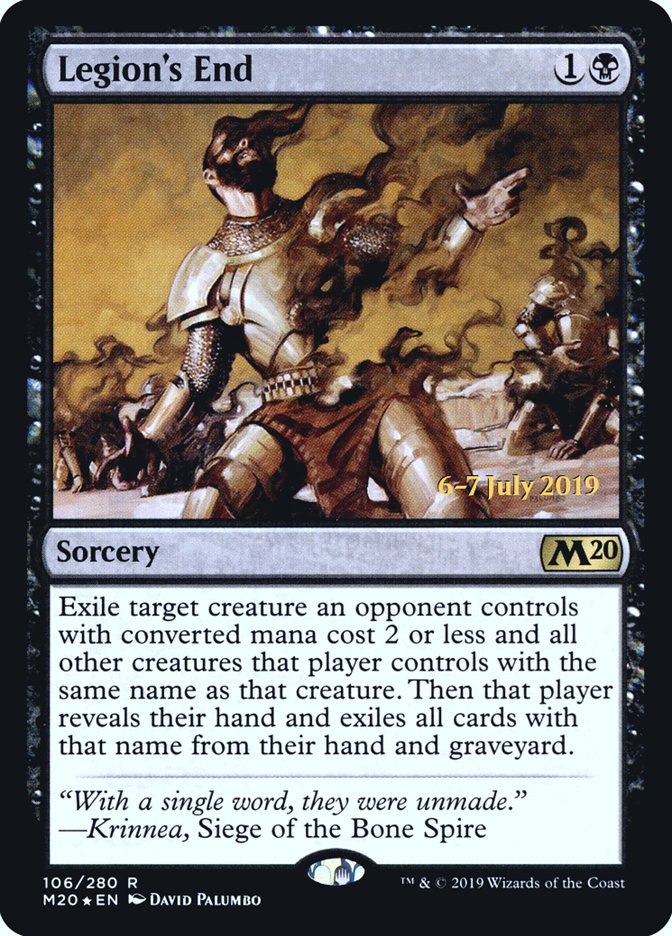 Legion's End  [Core Set 2020 Prerelease Promos] | Fandemonia Ltd