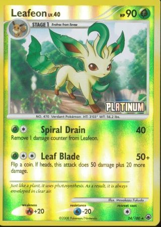 Leafeon (24/100) [Burger King Promos: 2009 Collection] | Fandemonia Ltd