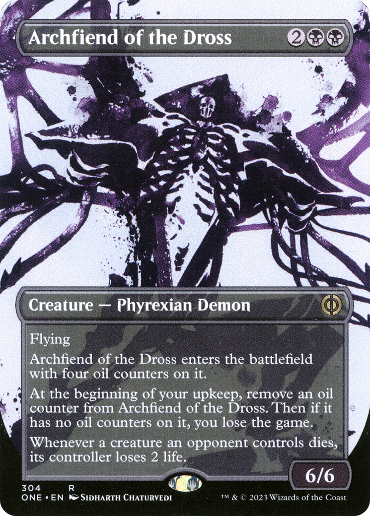 Archfiend of the Dross (Borderless Ichor) [Phyrexia: All Will Be One] | Fandemonia Ltd