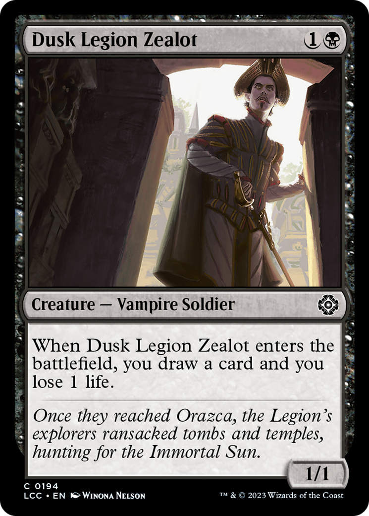 Dusk Legion Zealot [The Lost Caverns of Ixalan Commander] | Fandemonia Ltd