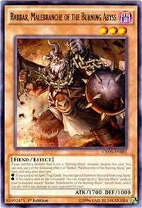 Barbar, Malebranche of the Burning Abyss [CROS-EN083] Rare | Fandemonia Ltd