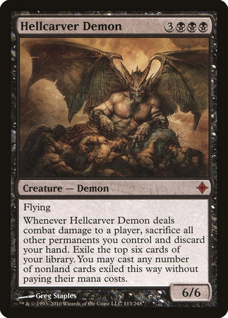 Hellcarver Demon [Rise of the Eldrazi] | Fandemonia Ltd