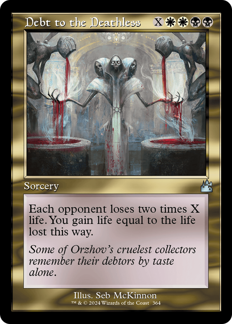 Debt to the Deathless (Retro Frame) [Ravnica Remastered] | Fandemonia Ltd