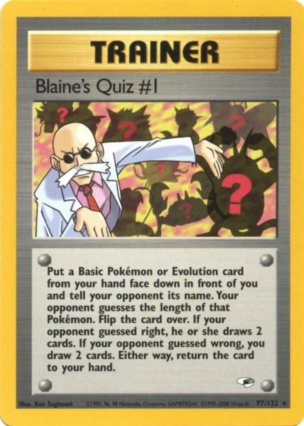 Blaine's Quiz #1 (97/132) [Gym Heroes Unlimited] | Fandemonia Ltd