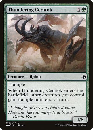 Thundering Ceratok [War of the Spark] | Fandemonia Ltd