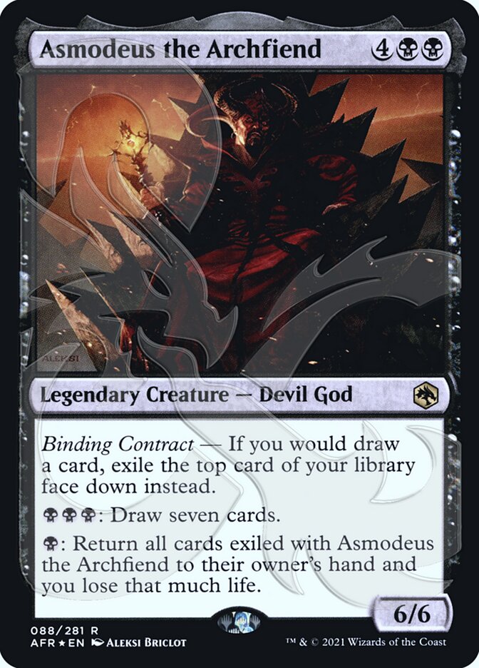 Asmodeus the Archfiend (Ampersand Promo) [Dungeons & Dragons: Adventures in the Forgotten Realms Promos] | Fandemonia Ltd
