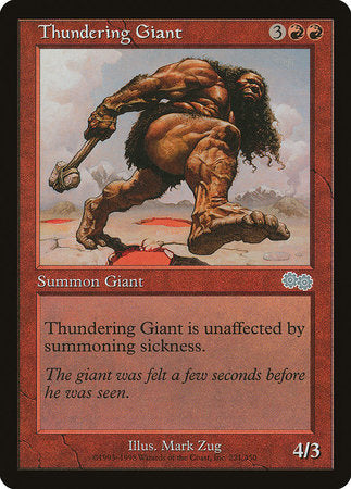 Thundering Giant [Urza's Saga] | Fandemonia Ltd