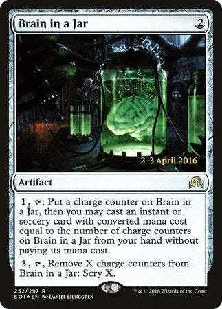 Brain in a Jar [Shadows over Innistrad Promos] | Fandemonia Ltd