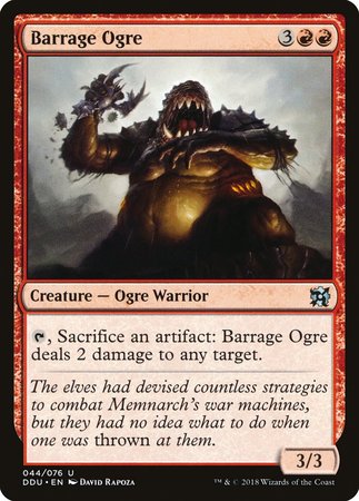 Barrage Ogre [Duel Decks: Elves vs. Inventors] | Fandemonia Ltd