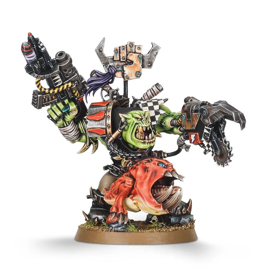 Warhammer Ork Warboss with Attack Squig | Fandemonia Ltd