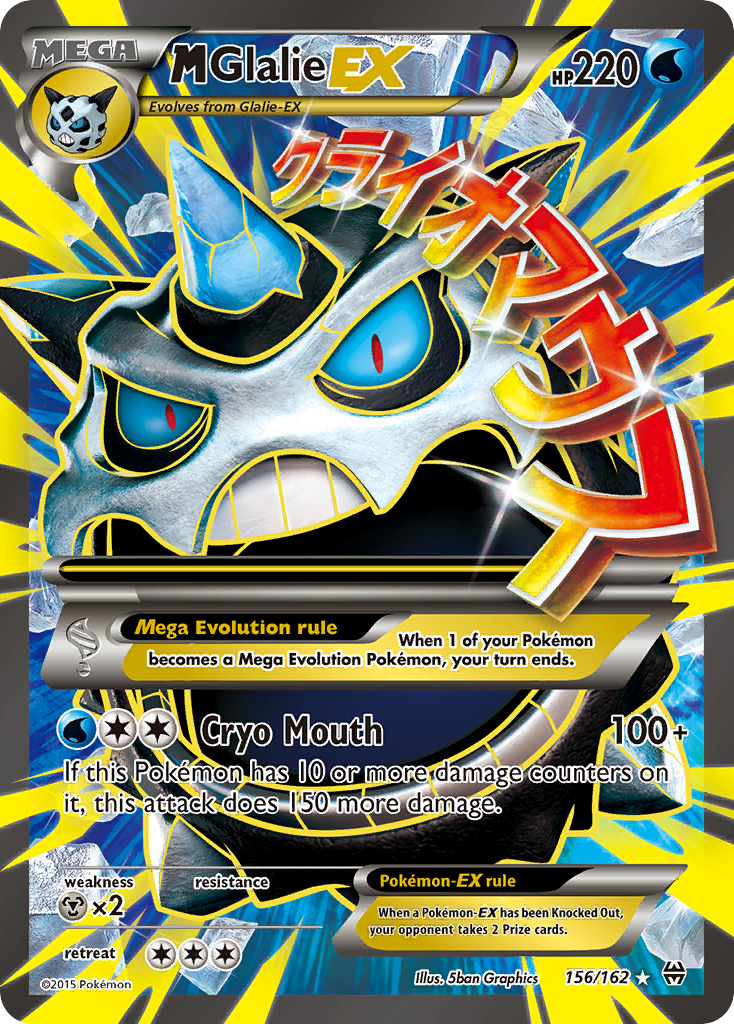 M Glalie EX (156/162) [XY: BREAKthrough] | Fandemonia Ltd