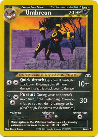 Umbreon (32/75) [Neo Discovery Unlimited] | Fandemonia Ltd