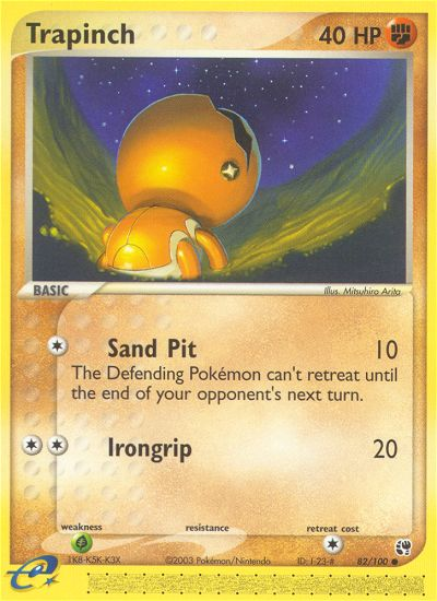 Trapinch (82/100) [EX: Sandstorm] | Fandemonia Ltd