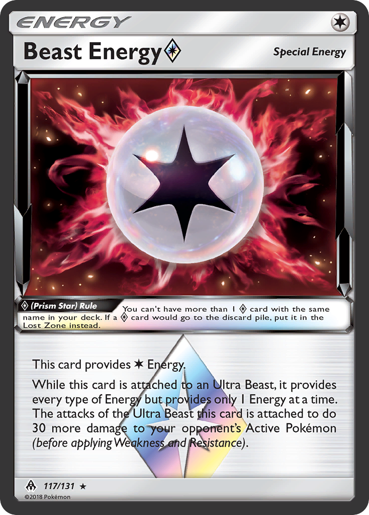 Beast Energy (117/131) (Prism Star) [Sun & Moon: Forbidden Light] | Fandemonia Ltd