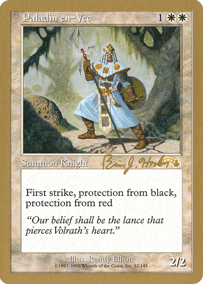 Paladin en-Vec (Brian Hacker) [World Championship Decks 1998] | Fandemonia Ltd