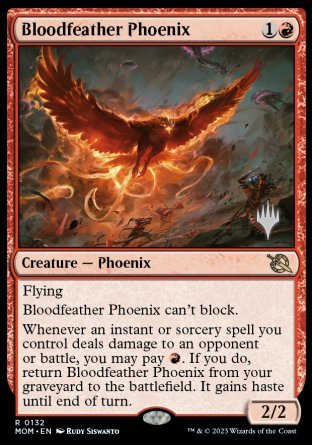 Bloodfeather Phoenix (Promo Pack) [March of the Machine Promos] | Fandemonia Ltd