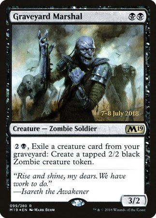 Graveyard Marshal [Core Set 2019 Promos] | Fandemonia Ltd