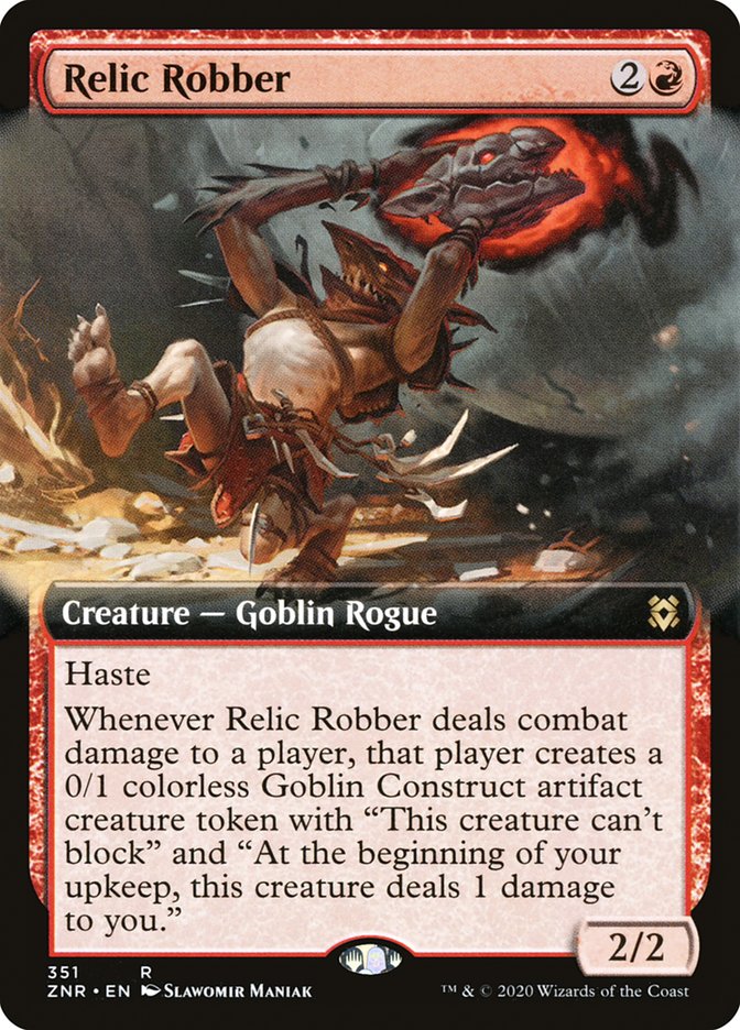 Relic Robber (Extended Art) [Zendikar Rising] | Fandemonia Ltd