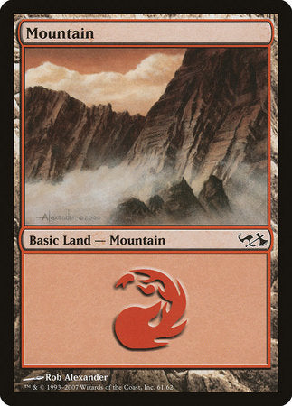 Mountain (61) [Duel Decks: Elves vs. Goblins] | Fandemonia Ltd